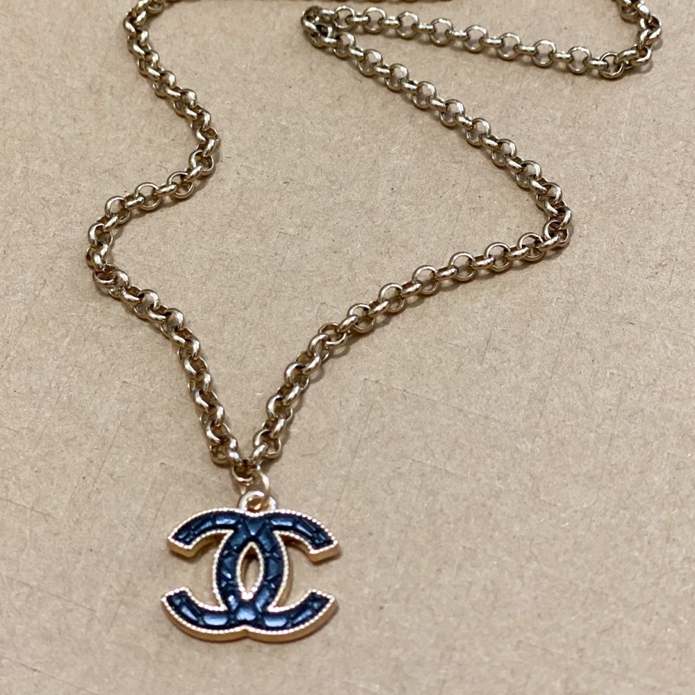 Handmade Repurposed CC Zipper Pull Necklace